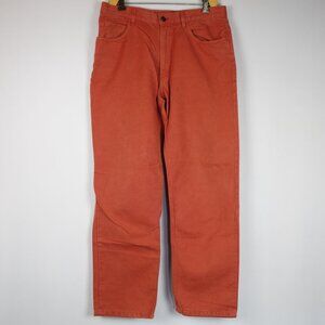 Loro Piana Salmon Color Cotton & Flax Denim Jeans Made In Italy, Size 34 x 30